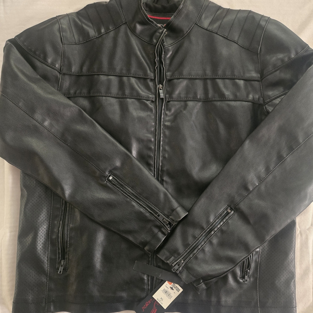 NWT Street Legal Motorcycle Leather Jacket Mens XL